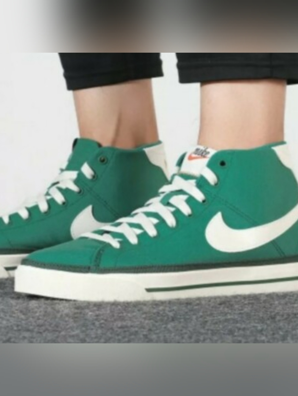 Nike Court Legacy Canvas Color Green White Men’s Size 8 Looks New